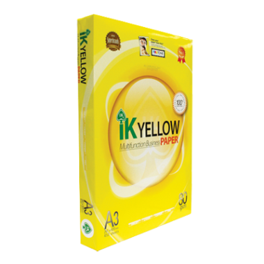 IK Yellow Paper 80gsm - A3 size  (500 sheets)