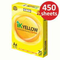 IK Yellow Paper 70gsm - A4 size  (450 sheets)