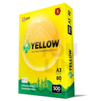 IK Yellow Paper 80gsm - A3 size  (500 sheets)