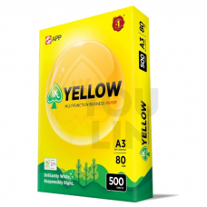 IK Yellow Paper 80gsm - A3 size  (500 sheets)
