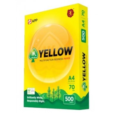 IK Yellow Paper 70gsm - A4 size (500 sheets)