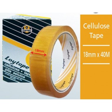 LOYTAPE 18MMX40M CELLULOSE TAPE