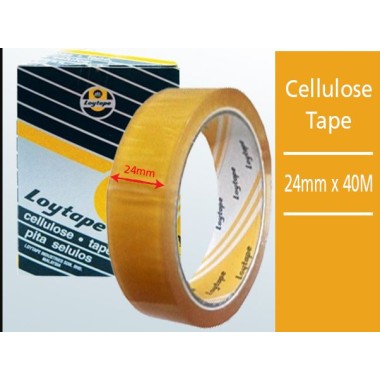 LOYTAPE 24MMX40M CELLULOSE TAPE