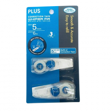 PLUS WHIPER MR 5MMX6M CORRECTION TAPE REFILL