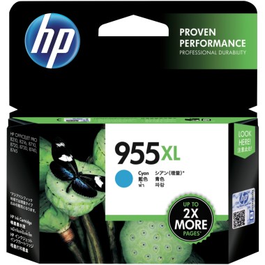 HP 955XL Cyan Original Ink Cartridge - L0S63AA HP 955XL Cyan Original Ink Cartridge - L0S63AA
