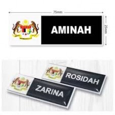 Instant Name Tag TAG 1 JATA NEGARA ( 25mmx75mm)