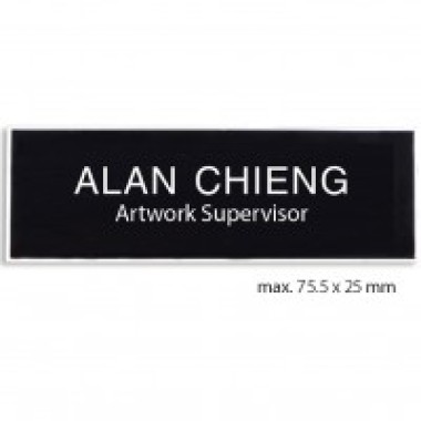Instant Name Tag TAG 1( 25mmx75mm) Instant Name Tag TAG 1( 25mmx75mm)