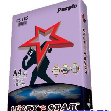 LUCKY STAR A4 80GSM PURPLE 450