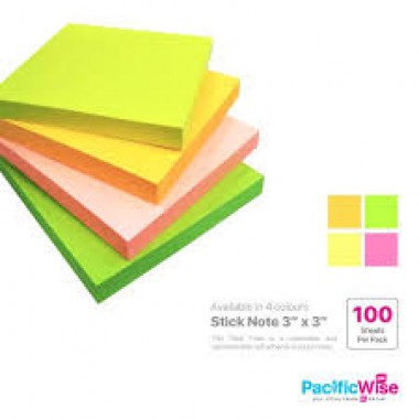 STICKY NOTES 3"X3" B3