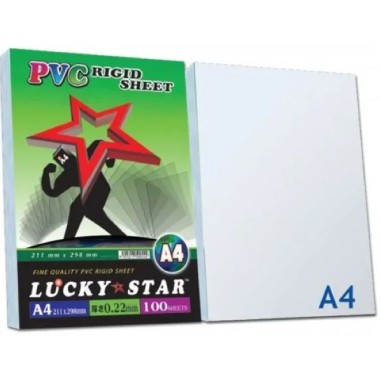 LUCKY STAR RIGID SHEET 100PCS (0.22MM)